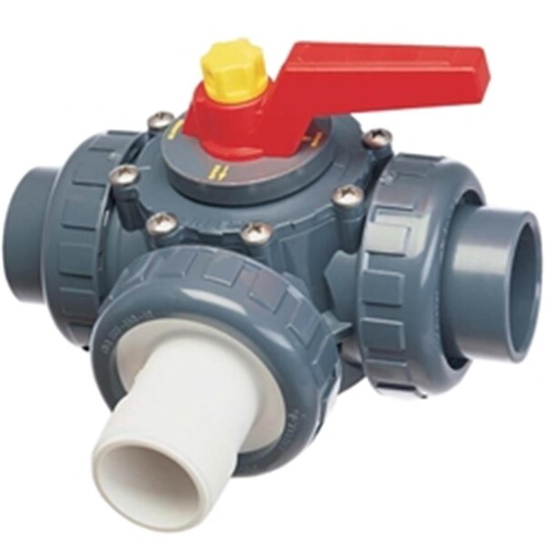Olympian Athlete 1.5 in. Spcket x Socket x MPT Praher 3 Port Unionized Valve - OL1259392