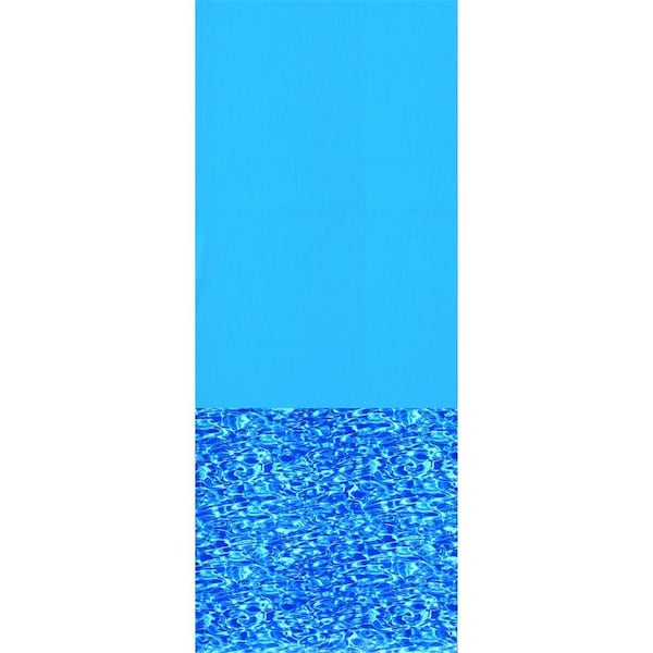 Swimline 12 x 24 ft. Round All Blue Overlap 48-52 in. Liner - LI122420