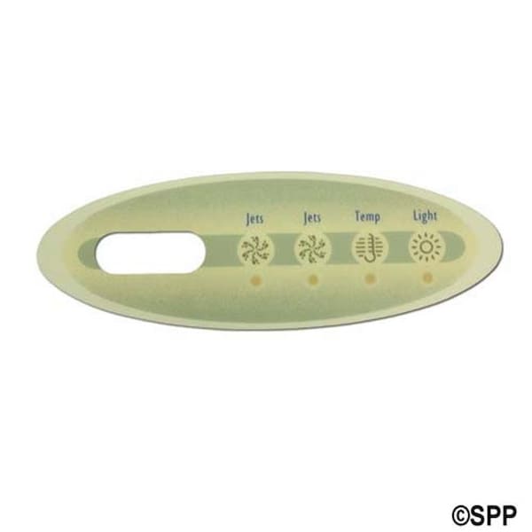 Balboa Balboa 11127 Mini Oval 4-Button Spa Side Overlay for 52312 - 11127