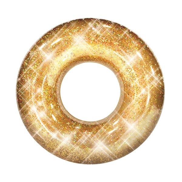 Poolcandy Glitter Pool Tube 48 in. - Gold Glitter - PCL1723G48-F