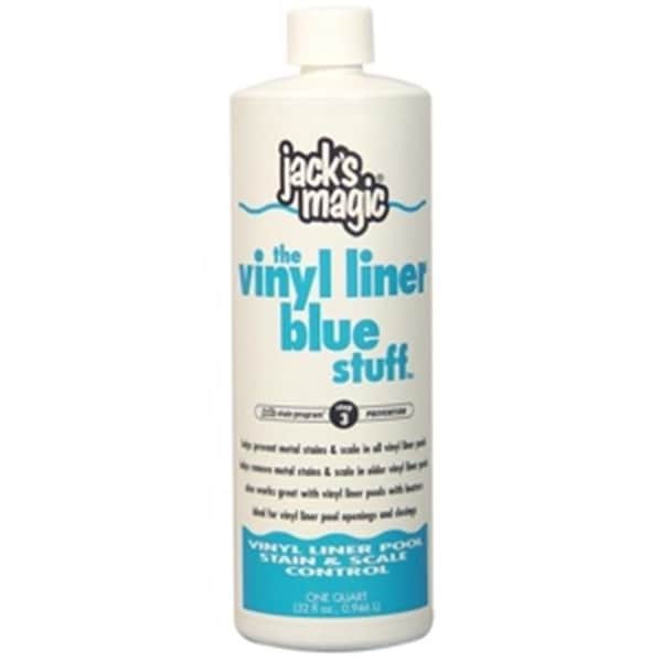 Jacks Magic Jacks Magic JMBLUEVINYL032 Vinyl Liner Blue Stuff - Stain & Scale Control; 32 oz - JMBLUEVINYL032