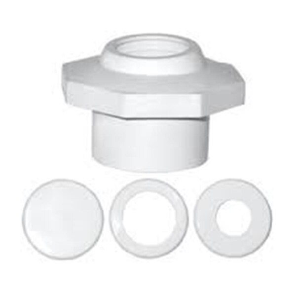 Slugfest Supplies 1.5 in. Slip Wall Inlet Fitting Insider with Snap-In Eyes, Black - SL3121129