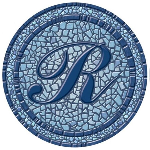 Lamatek Lamatek 67B00-0044R 29 in. dia. Monogram Mosaic Poolsaic Mat- R - 67B00-0044R