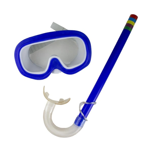 Pool Central Mask & Snorkel Swimming Set for Children, Blue - Age 3-8 Years - 34256427