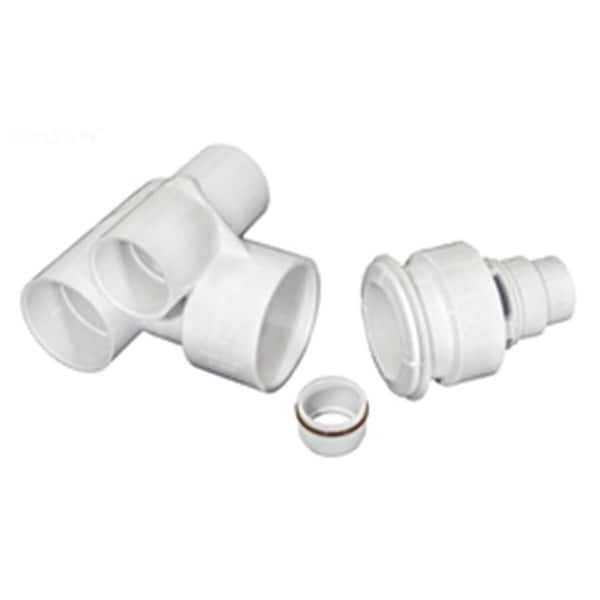 Hands On WW2103700B 1.5 in. Slip Air x 2 in. Tee Body Assembly - White - HA3325786