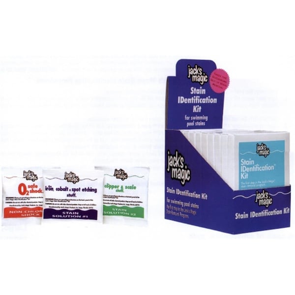 Jacks Stain IDentification Kit - 12 Stain Ids in a POP Display - JMSTAINIDPOP