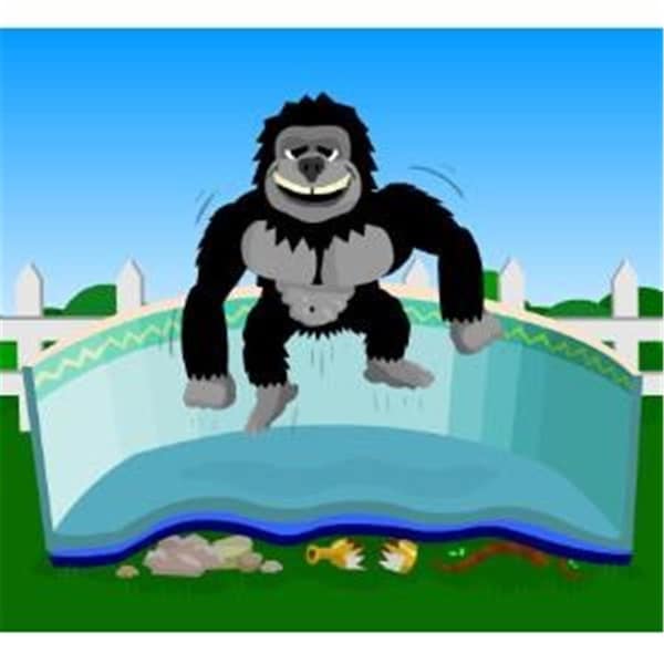 Olympian Athlete 21' x 41' Oval Gorilla Bottom Floor Padding - OL2662512