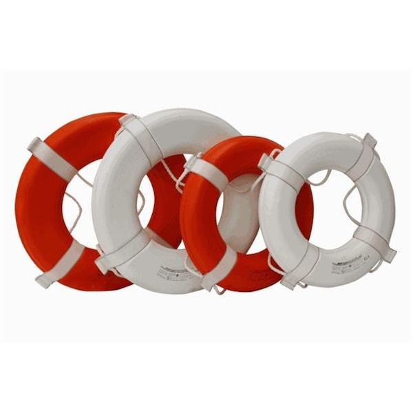 Kemp Usa Kemp USA 10-205-WHI 24 in. Ring Buoy USCG Approved; White - 10-205-WHI