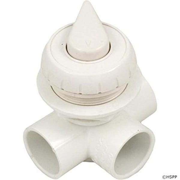 Handson 1 in. SPG Horizontal Diverter Valve - White - HA1188568
