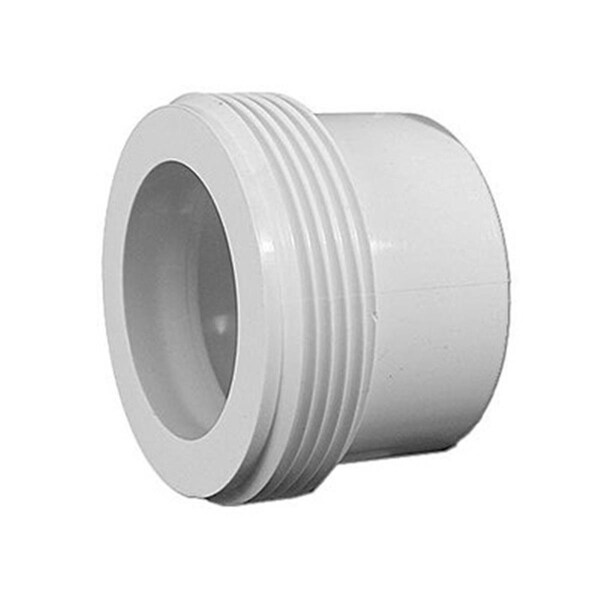 Magic Plastics 1.5 MBT x 1.5 SPG in. No O-Ring Groove Union Tailpiece - 50105015