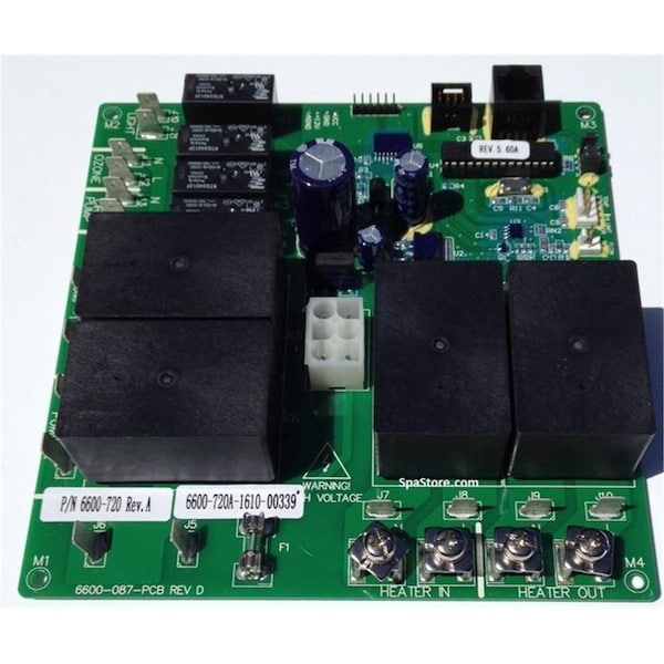 Bufonada Circuit Board with 4 Big Relays for LX-15 Rev 5.57 2000 Plus - 2 Pumps - BU2115713