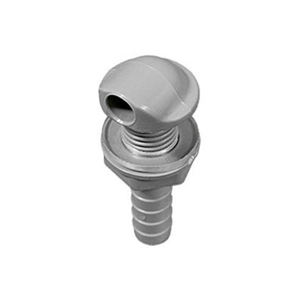 Custom Molded Products 0.37 in. Barb Relief Fitting Air Lock, Gray - 23001-009-000