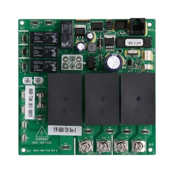 Hard Top Circuit Board with Big Relays Pump for 1999 & Jacuzzi LX-10 Rev 3.56 - HA1891676