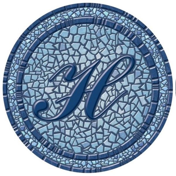 Lamatek Lamatek 67B00-0043H 59 in. dia. Monogram Mosaic Poolsaic Mat- H - 67B00-0043H