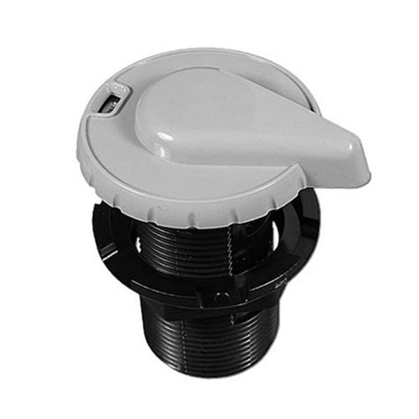Balboa Water Group 1 in. Simline Teardrop Air Control, Gray - 10-2330-GRY