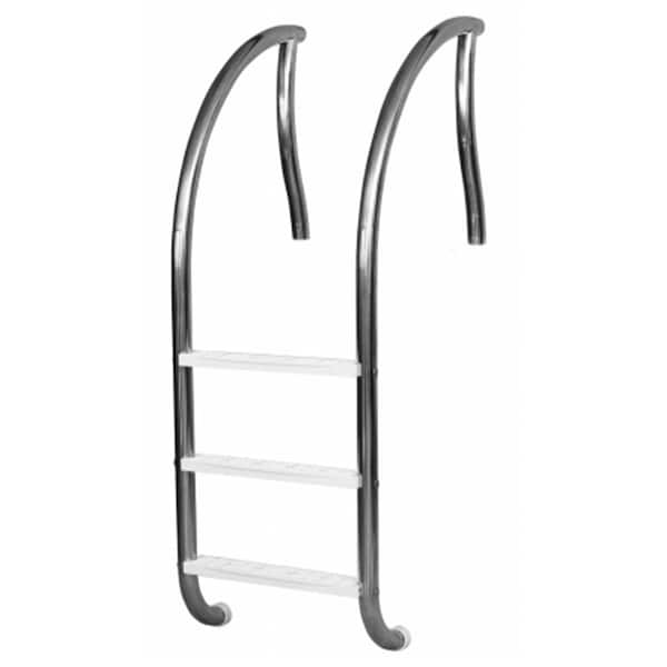 Overtime Designer Three Step Stainless Steel Ladder - OV53169