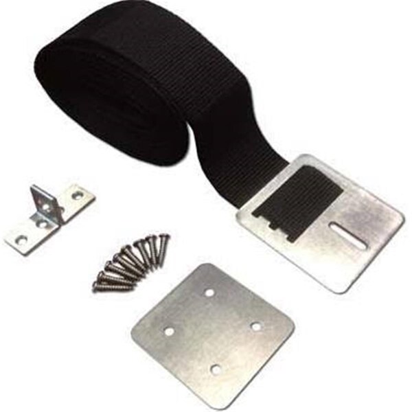 Spa Seal Cover 12 ft. Long x 2 in. Wide Wind Strap Spa Cover with Metal Clasp - Black - ACSSTRAP