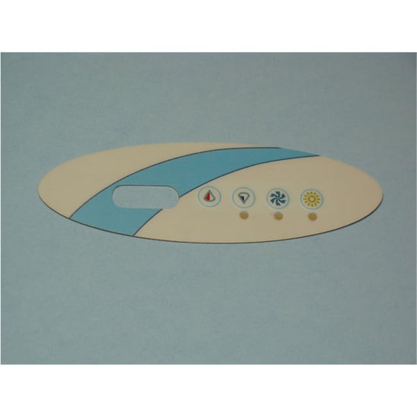 Lmi Roto 5 in. Spaside Overlay Dreammaker VL240 4-Button, Up-Down-Jets-Light for Heat Jacket Systems - 407016
