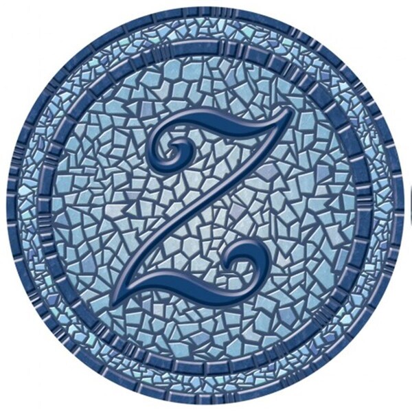 Auto Usa 59 in. dia. Monogram Mosaic Poolsaic Mat- Z - AU1118634
