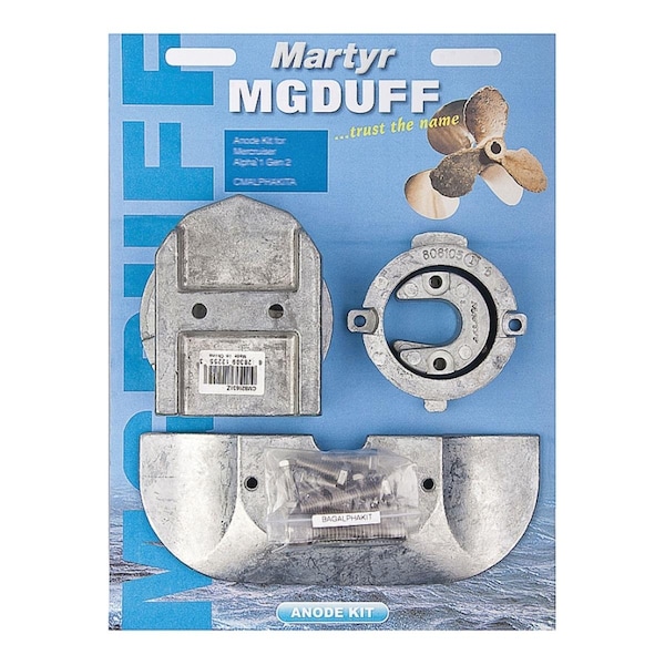 Martyr CMALPHAKITM Magnesium Anode Kit for Mercury Alpha I Generation I 1991 to Present - 3005.2788