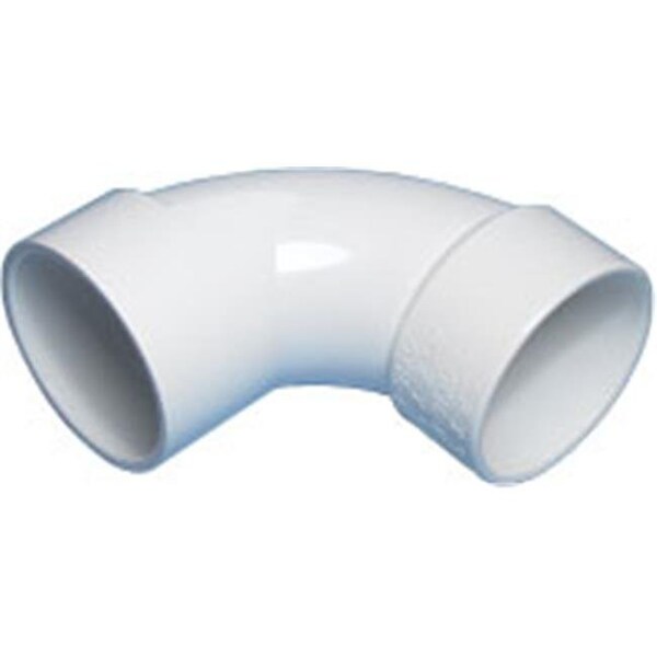 Hands On 1.5 in. SXS PVC 90 Sweep Ell - White - HA807703