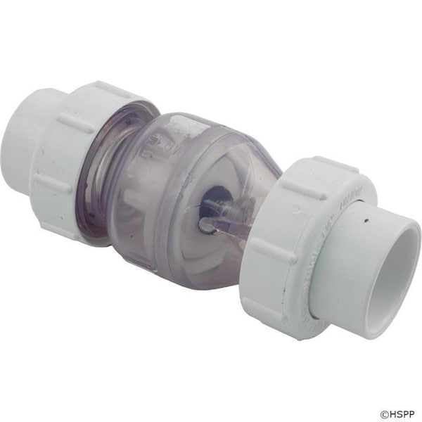 Active Athlete 1.5 in. Slip x Slip Valve with Union, Clear - AC3679840