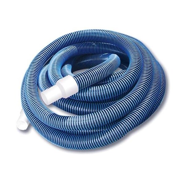 Pool Central Pool Central 32798769 24 ft. Blue Spiral Wound EVA Vacuum Hose with White Cuffs - 32798769