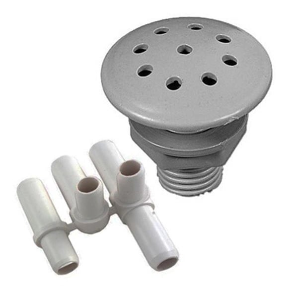 Handson 0.37 in. Barb Multi-Body Air Injector; Gray - HA1188666
