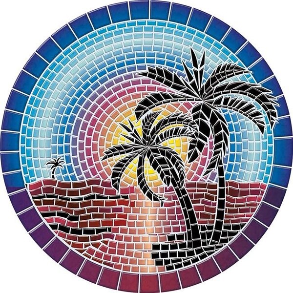 Lamatek Lamatek 67B00-00089 59 in. Island Sunset Poolsaic Mat - 67B00-00089