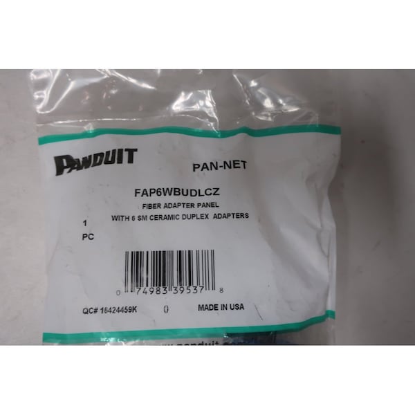 Panduit LC OS1/OS2 FAP con 6 LC DUPLX SINGLEMODE - FAP6WBUDLCZ