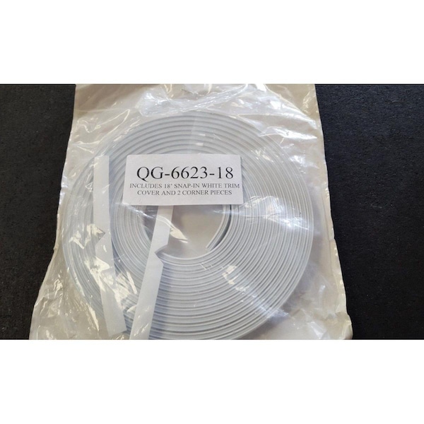 Quaker 18 ft. Inground Snap-in Trim Cover -White - QU35191
