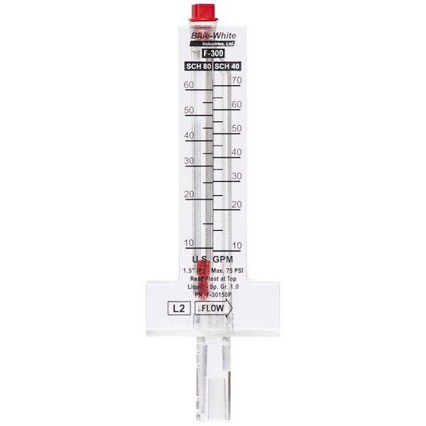 Blue-White Industries 4 in. Flow Meter PVC Pipe - BL313169
