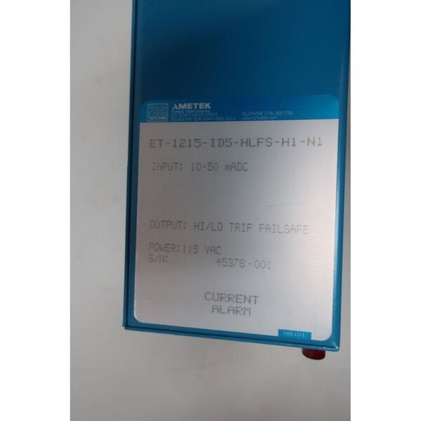 Ris Current Alarm 10-50Madc 115V-AC Other Plc and DCs Module - ET-1215-ID5-HLFS-H1-N1