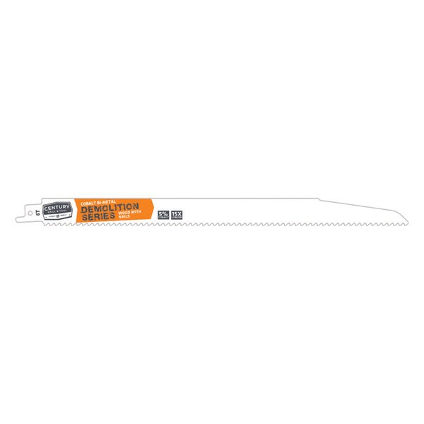 Century Drill & Tool Recip Blade 6Tx12 Cobalt Bimetal Demo 7/8 W.062 Thick 1/2 Univshk 25Pk - 7789