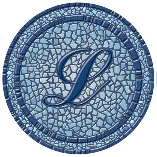 Lamatek Lamatek 67B00-0043L 59 in. dia. Monogram Mosaic Poolsaic Mat- L - 67B00-0043L