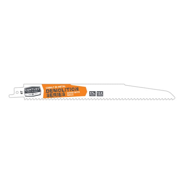 Century Drill & Tool Recip Blade 6T X9 Cobalt Bi-Metal Demo 7/8W.062 Thick 1/2 Univshk 2Pc - 7002