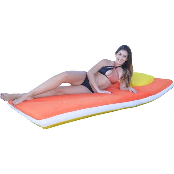Newalthlete 6 x 3 ft. Tango & Lemon Aqua Duo Floating Mattress - NE1813547