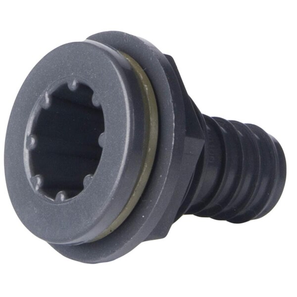 Custom Molded Products 0.43 in. Port 0.75 in. Barb Jet Assembly Ozone Smooth Face - Gray - 23400-009