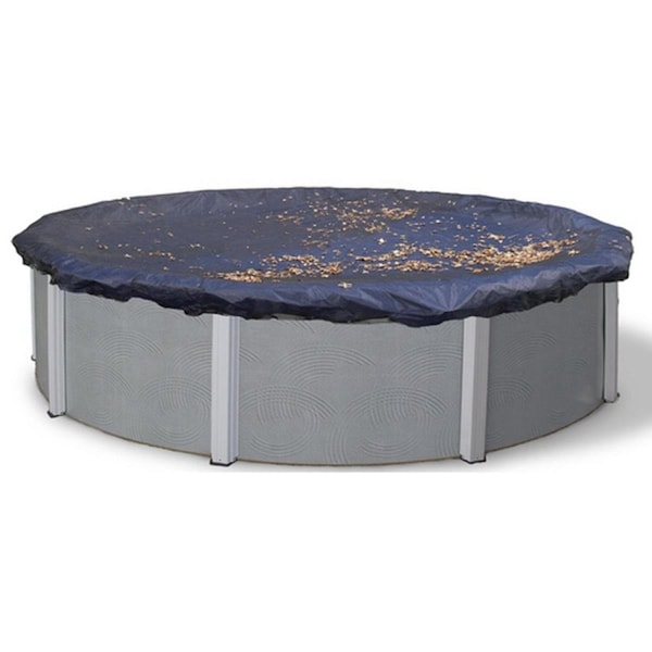 Swim Central 12 in. Deluxe Jet Black Closing Leaf Net Cover for Above Ground Swimming Pool - 32269641