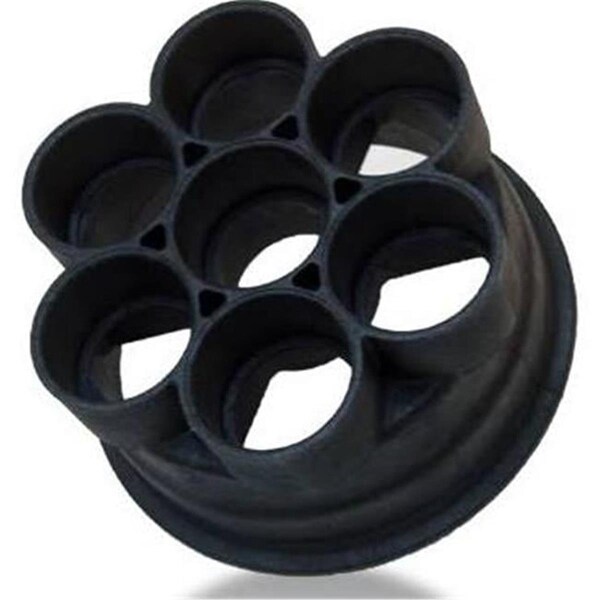 Paramount Apparel 2 in. 6 Port Valve Base - Black - 5302403203