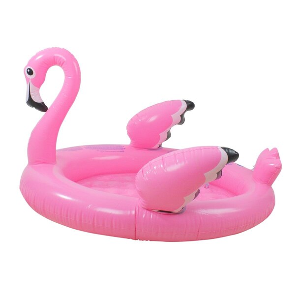 Pool Central 42.5 in. Inflatable Flamingo Childrens Swimming Pool, Pink - 33377606
