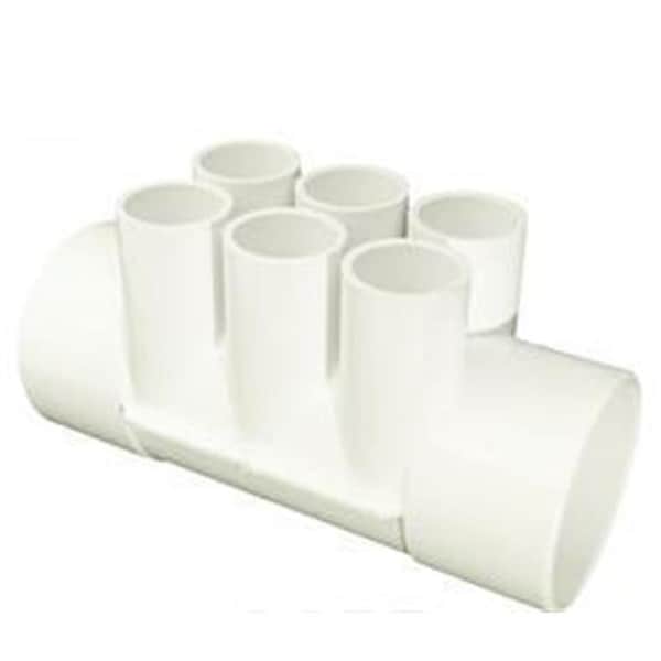 Hands On PVC Water Manifold 2 x 0.75 in. Slip Ports 6 - HA620387