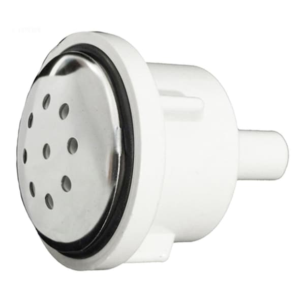 Handson 0.37 in. Barb Straight Top-Flow Air Injector with Stainless Steel Escutcheon - HA191754