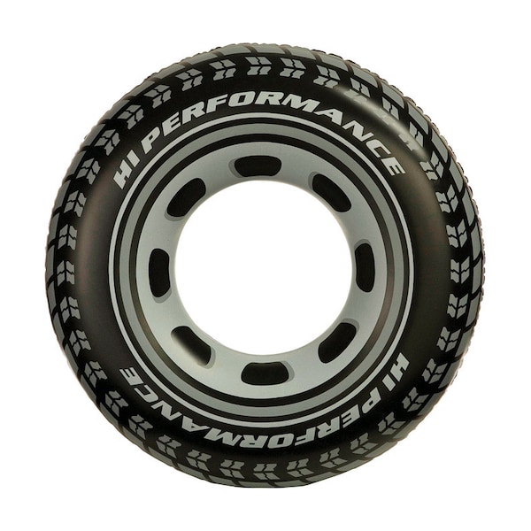 Intex Intex Black Vinyl Inflatable Giant Tire Floating Tube - 59252EP
