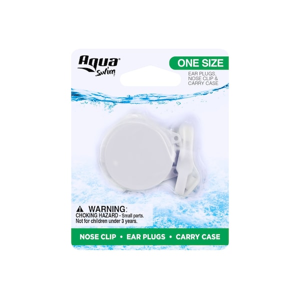 Aqua Leisure Aqua Swim Assorted Rubber Ear Plugs and Nose Clip - AQA1951