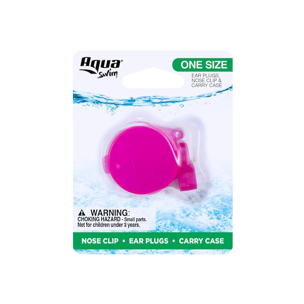 Aqua Leisure Aqua Swim Assorted Rubber Ear Plugs and Nose Clip - AQA1951