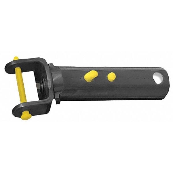 Jed Pool Tools Handle, Al, Black/Yellow/Enameled, 4-1/2" L - 80-224-S