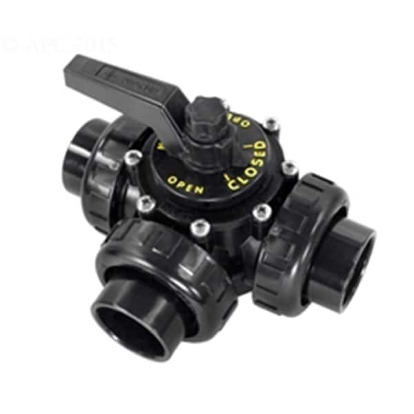 Praher Plastics 1.5 in. Praher 3 Port Unionized Valve - PR34669