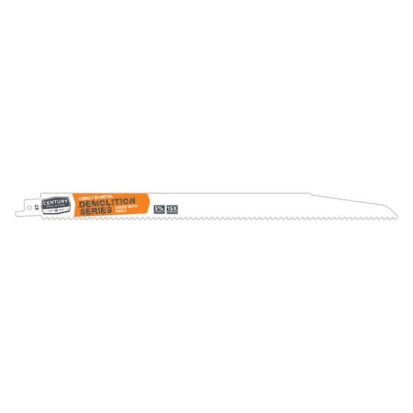 Century Drill & Tool Recip Blade 6T X 12 Cobalt Bi-Metal Demo 7/8W.062 Thick 1/2 Shank - 7472