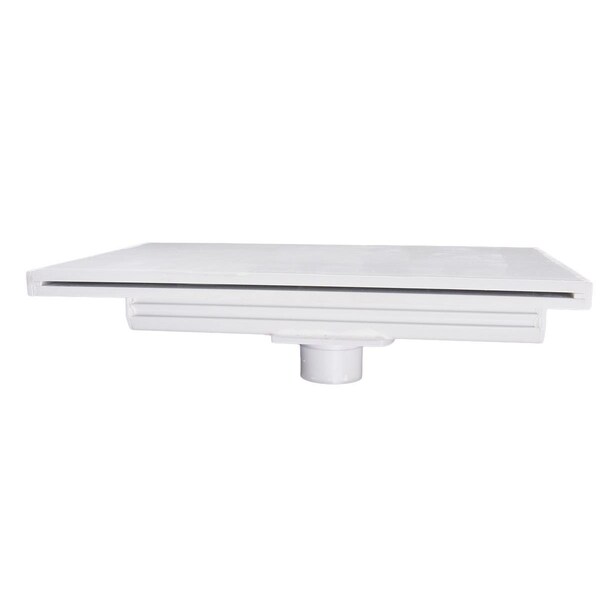 Strike3 24 x 1 in. Natural Wonders Lip Waterfall Bottom Feed, White - ST2634904